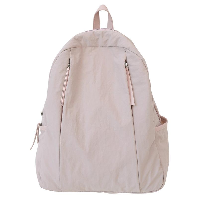 Рюкзак большой емкости для девочек, однотонный школьный рюкзак для студентов, женский дорожный рюкзак