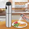 Stainless Steel Olive Oil Spraying Bottle Dispenser Sprayer Can Jar Kitchen Barbecue Tool