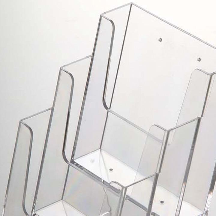 Acrylic leaflet stand 3xA4