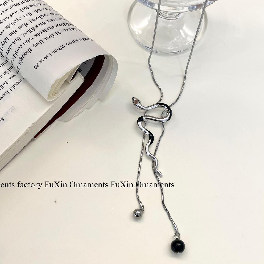 Ожерелье Magic Design: Унисекс-цепочка для свитера, серия Ice Snake, осенняя коллекция