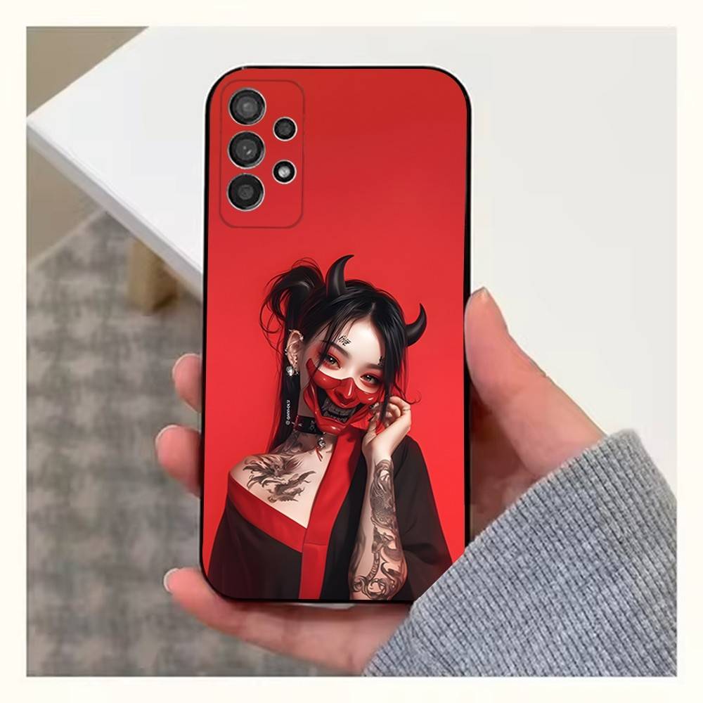 Картина Арт Женщина-Воин Телефон Для Samsung S25,S10,S20,S10,S21,S9,S24,S23,Ultra,FE,Plus,Lite,Мягкий Силиконовый Черный Чехол