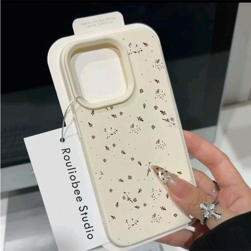 Чехол для телефона Samsung Galaxy S26 S25 Ultra Edge S24 S23 Plus S22 S21 S20 FE Маленький цветочный Силиконовый Кожаный PU Ударопрочные Чехлы