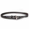 Foreign Trade European And American Fashion, Punk Black Super Long Round Two Circles Rivet Women'S Thin Belt, Women'S Thin Belt