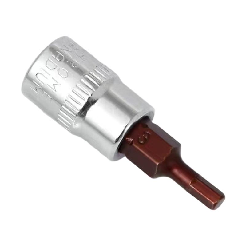 Ratchet Wrench Socket Set 1/4" Hexagonal Drive Screwdriver Bit Repair Hand Tool Socket Wrench Adapter