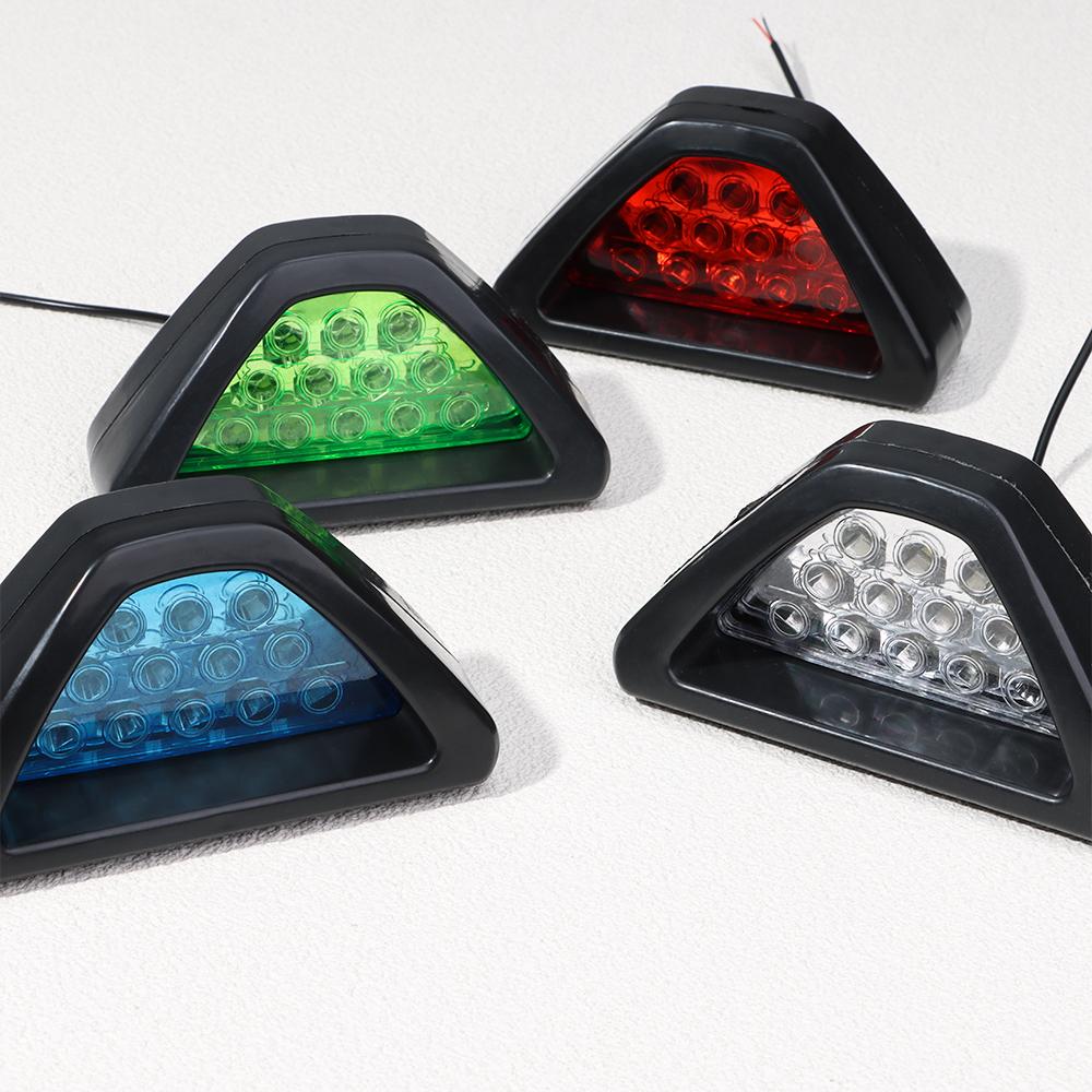 Accessories F1 Style Sporty Triangle Brake Signal Lamp Stop Light Third Brake Lamp Rear Fog Light