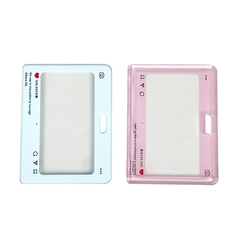 Dialog Box Transparent Card Cover Student Cartoon Slider Card Pack Game Card ID Campus Access Card Card Set Pendant Anti-lost Card Holder