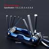 Портативный складной шестигранный ключ Allen Set Metal Метрическая система Torx Шестигранный гаечный ключ Отвертка Шестигранный ключ Высококачественный ручной инструмент