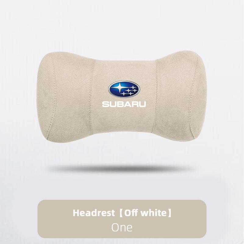 1Pcs Suede Car Interior Seat Headrest Neck Pillow For Subaru Impreza Outback Legacy WRX STI BRZ Forester Crosstrek Levorg Ascent ew3