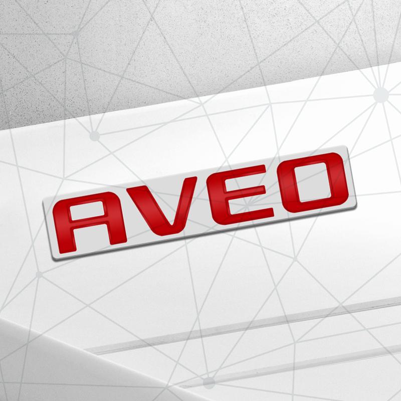 3D Auto Metal AVEO Badge Car Rear Trunk Emblem Sticker LOGO Decor For Chevrolet Cruze Spark Sail Orlando Sonic Body Styling