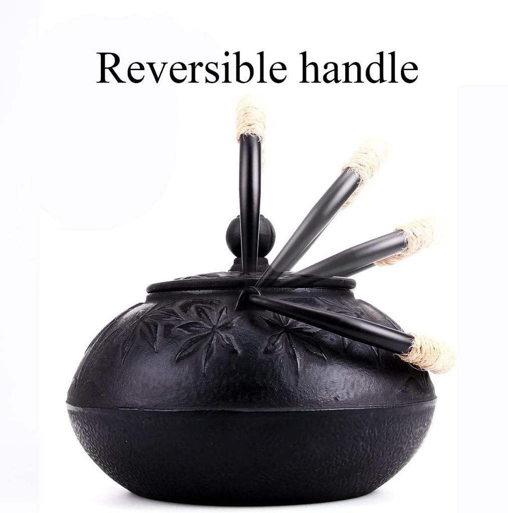 Чугунный чайник Не требующий глажки с индукционным нагревом Золотой кленовый лист 800 мл Чайник, Эмаль, Добавка, Ситечко, Приготовление, Нагрев, Стильный, Дизайн,