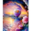Frame Paint By Numbers For Adults Abstract Seascape Balloon Flowers Beginner Kits Acrylic Paint On Canvas For Home Diy Gift