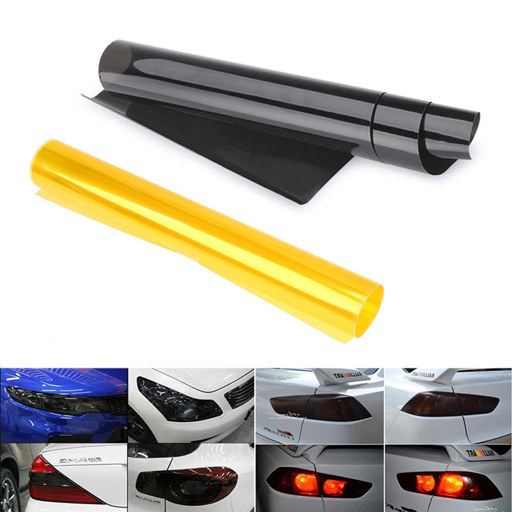 Car Headlight Film Self Adhesive Car Light Film 30 X 120cm Headlight Film Tint Film Sticker for Headlights Taillights Fog Lights