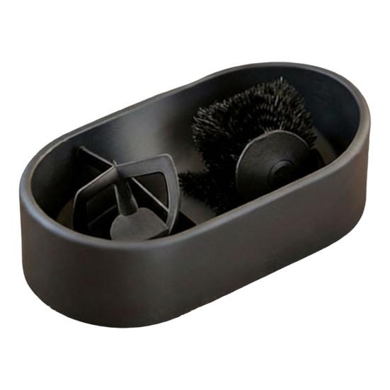 Набор для чистки кофейного портафильтра Кофейный портафильтр Жесткие инструменты для чистки с поддоном для сбора гущи Щетка для чистки Набор для обслуживания