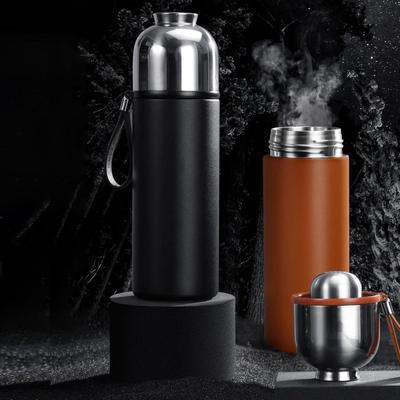 SamaDOYO 304 нержавеющая сталь двухслойная изолированная чашка для чая с разделением воды чашка для заваривания портативная чашка дорожный чайный набор