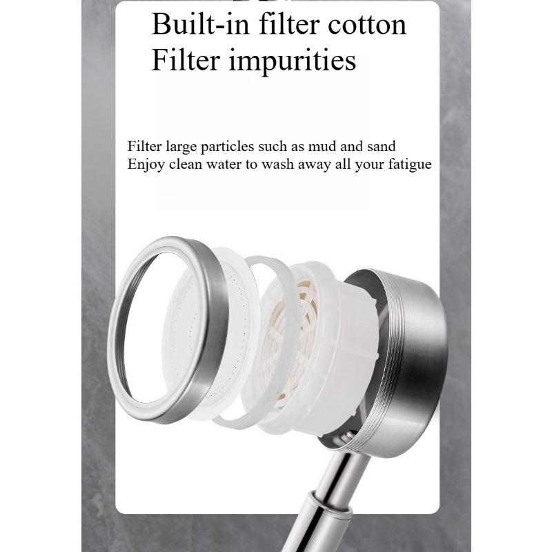 1 шт. душевая лейка ручная напорная из нержавеющей стали 304, одинарная