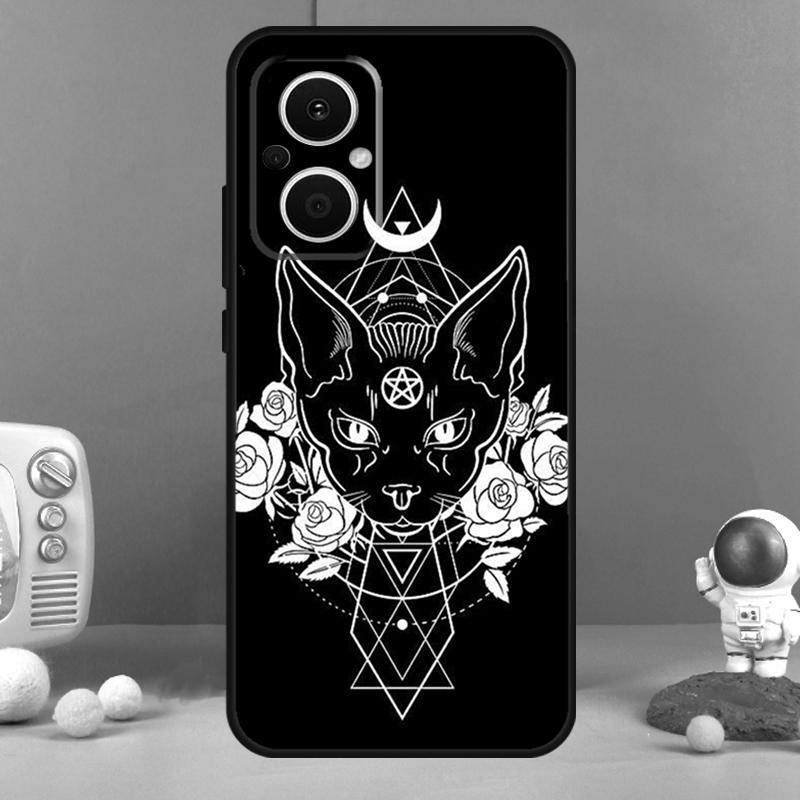 Witches Cat Moon Funda For OPPO Reno 12 F 11F 13F 14F 10 11 13 14 Pro 7 8 Lite OPPO Find X9 X6 X5 X8 Pro Case