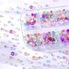 3D бусины для ногтей Aurora Bubble, бусины Crystal Mermaid Bubble для ногтей, набор хрустальных страз для ногтей с плоской задней поверхностью, цветные полукруглые бусины и стразы