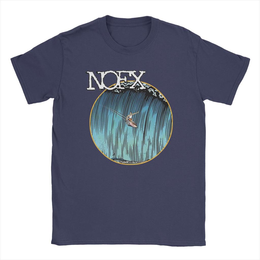 Men's Surfing Nofx T Shirt Pure Cotton Clothes Unique Short Sleeve Crewneck Tees Adult T-Shirts