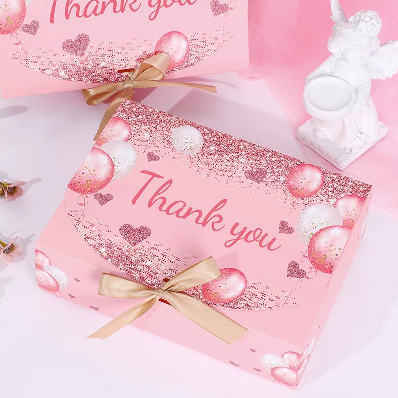 WTEMPO 10 шт. подарочных коробок из крафт-бумаги с бантом из ленты, многоцелевая упаковка для демонстрации ювелирных изделий, идеально подходящая для подарков подружкам невесты, свадебных сувениров