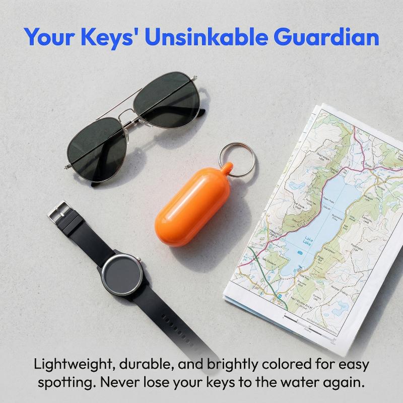 Lightweight Kayak Floating Keyring Plastic Key Float for Boat Marine Sailing Accessory Prevent Keys from Sinking