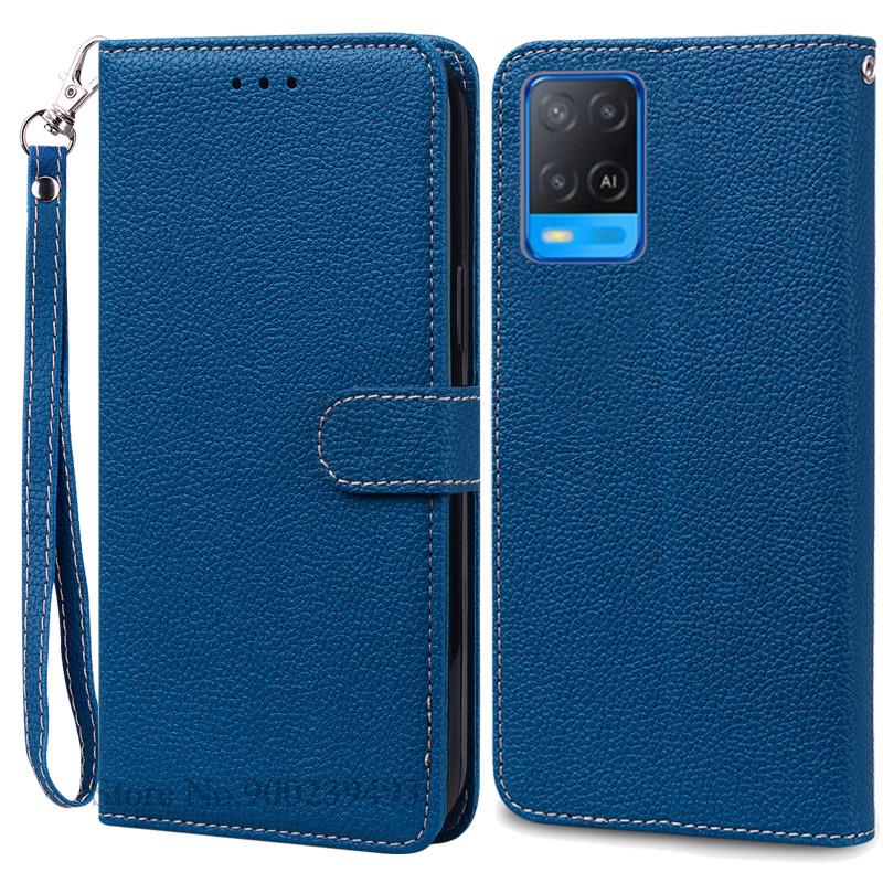 Для OPPO A54 Чехол A54 5G Кошелек кожаный флип-чехол Для OPPO A54 5G Чехол CPH2239 CPH2195 OPPOA54 A 54 Ударопрочный чехол для телефона Fundas