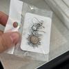 Personality Earrings Retro Silver Plated Earrings Sun Moon Pattern Dangle Earrings  Women