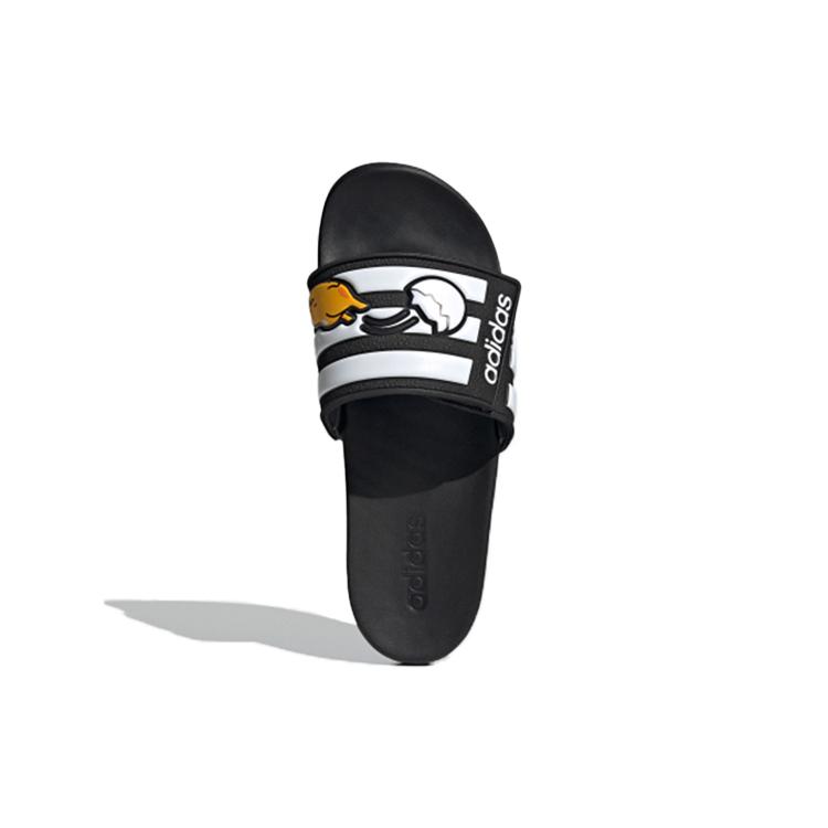 adidas Унисекс шлепанцы Neo Adilette Comfort Adj Желтый Перекрестный Черно-белый 'Черно-белый' FY3037