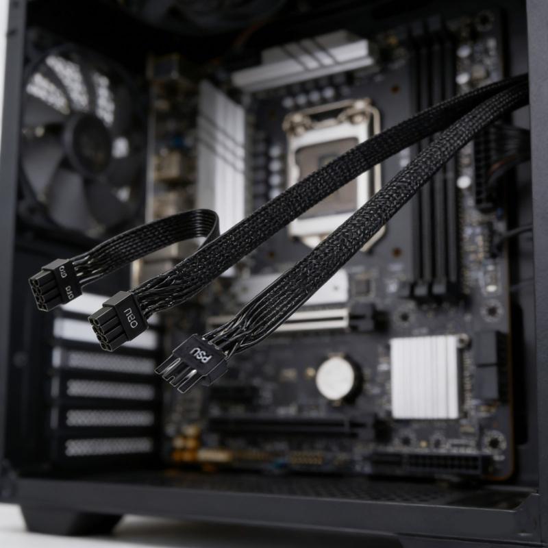 Прочный кабель питания CPU 8-pin на двойной 8-pin (4+4) длиной 80 см для продвинутых игровых систем