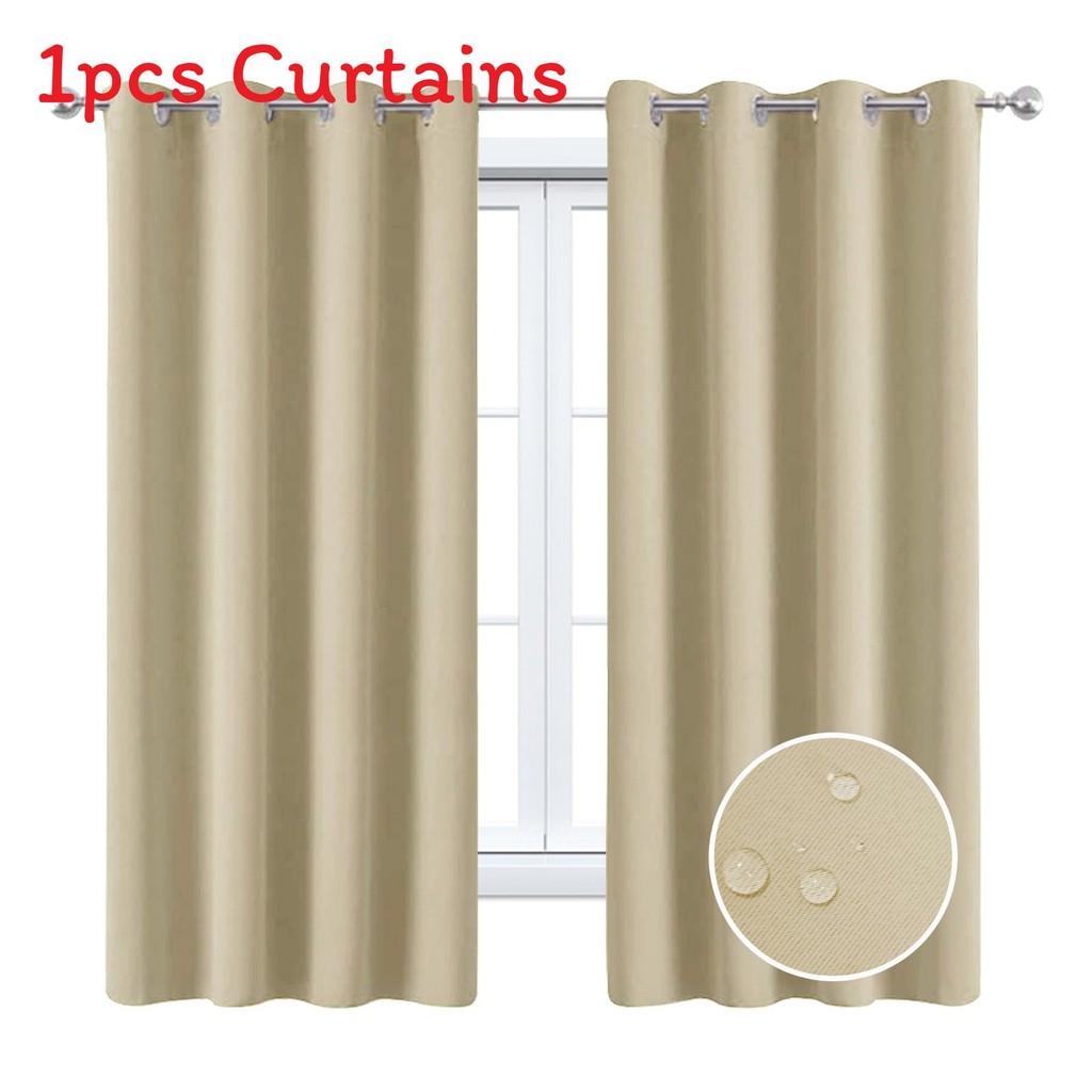 Insulated Blackout Curtains Curtain Bedroom Living Room Solid Color Curtain