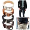 Men's Stylish Casual Waistband PU Leather Pin Buckle Waist Strap Business Belt