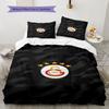 Galatasaray Crest Bedding Quilt Set Quilt Cover Pillowcase Home Decoration Birthday Gift (1 * duvet cover + 2 * pillowcase, without core)