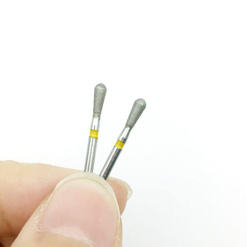 10 шт. FG алмазные боры, стоматологические боры, дрель для высокоскоростного наконечника, очень тонкие инструменты для стоматолога 1,6 мм EX-21EF