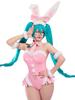 Красивый костюм девушки-кролика косплей аниме игра униформа сексуальный милый боди леотар милый костюмный набор маскарадный костюм трансформация маскировка Хэллоуин