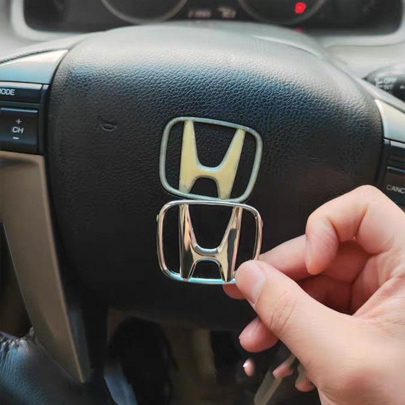 50/53 мм ABS Наклейка-эмблема на руль автомобиля Аксессуары для Honda Civic FIT Accord Prelude CRV 5-го City CRZ CRX Jazz HRV Pilot