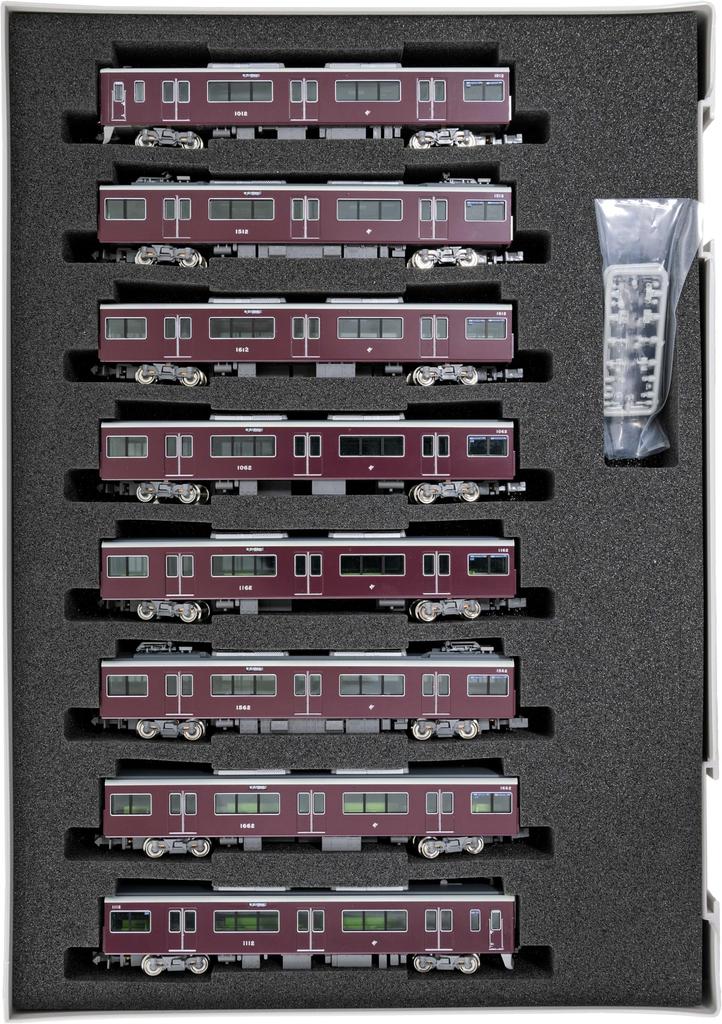 Зеленый Макс N Gauge Hankyu 1000 Series Shinpo Line Совместимый автомобиль Выбор номера автомобиля Тип 8 Набор для формирования вагонов с электроприводом 31935 Модель железнодорожной модели поезда