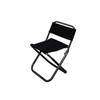 EVERNEW Folding Chair with Low Seat Backrest EBY537 Black
