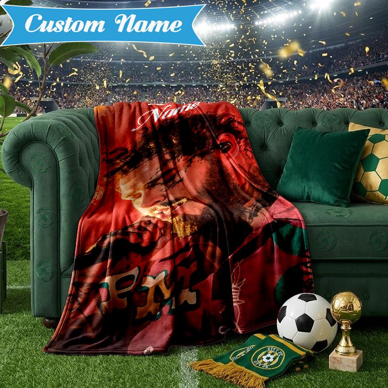 Custom Name Rap Music Malone Blanket Lightweight Ideal Bedding Blanket Perfect for Travel, Camping, Living Rooms, Sofas, Christmas gift