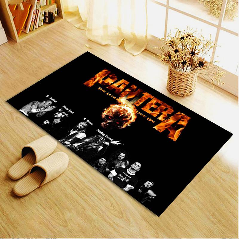 Pantera Band Carpet Rug for Living Room Bedroom Home Sofa Decoration,Kids play Non-slip Floor Mat