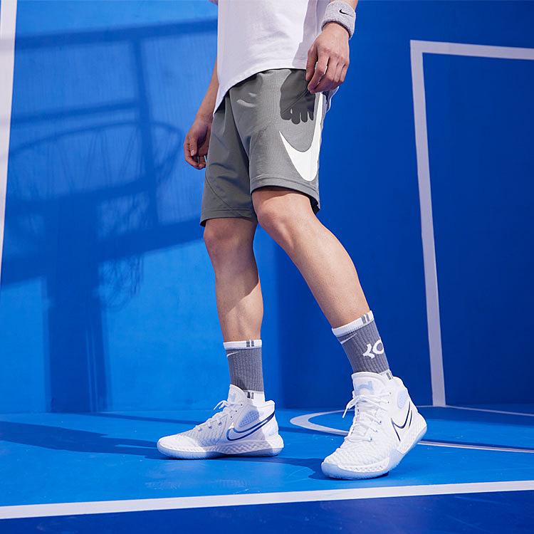 Nike Мужские быстросохнущие баскетбольные тренировочные шорты Dri-FIT, крутой серый цвет CN5299-065