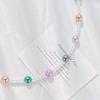 High Quality Colorful Artificial Crystal Pearl Necklace Neck Chain Sweater Chain Women