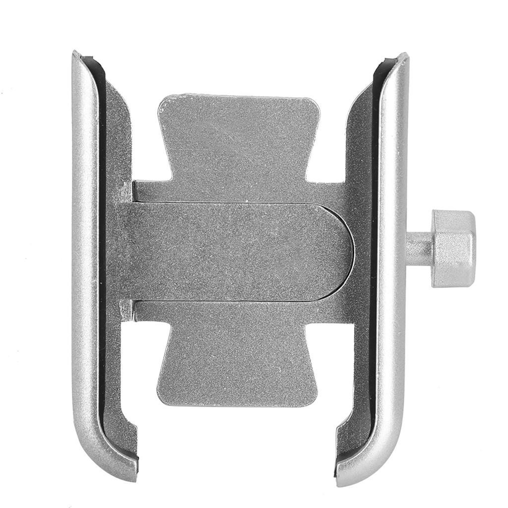 Universal Aluminum Alloy Motorcycle Phone Holder Stand Bracket Modification Parts(Silver)