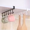 Крючок для мелочей без гвоздей, полка, креативная вешалка для кружек, подставка для чашек, стойка для хранения в шкафу, настенный шкаф