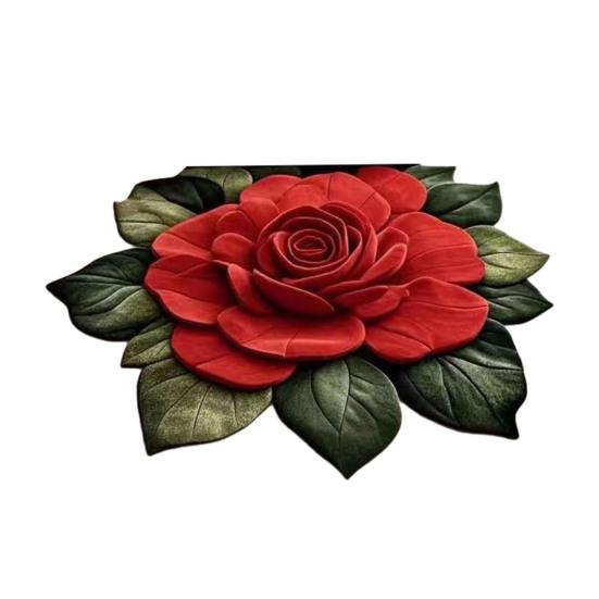 3D Цветочный ковер Реалистичный Цветочный Противоскользящий Напольный коврик Впитывающий Быстросохнущий Коврик для ванной для Кухни Спальни Прихожей Туалетного столика