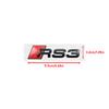 4Ring Logo ABS New Car Front Grill Hood Rear Bumper Door Trunk RS3 Emblem Stickers Auto Accessories For 4EIY Sport RS3 2016-2020
