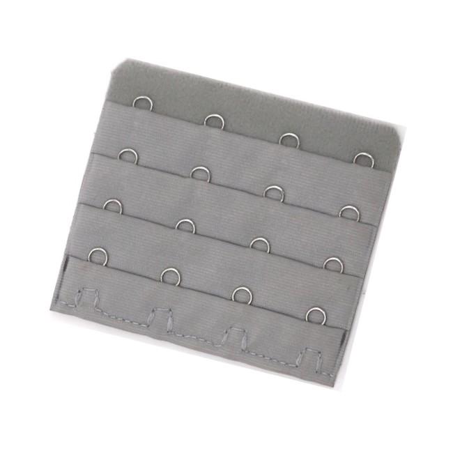 Bra Extender 4 by 4 Rows of Hooks Gray