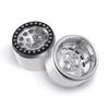 RC Car Inch Internal Beadlock Wheel Widened Version 35mm Internal Beadlock Wheel Hub for AXIAL SCX10 RC Crawler 1 and 4 1.9 No. (Silver Black, Pieces)
