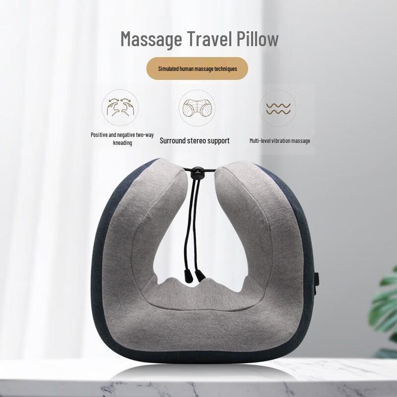 Jiancheng U-Shaped Kneading Massage Neck Pillow with Heat