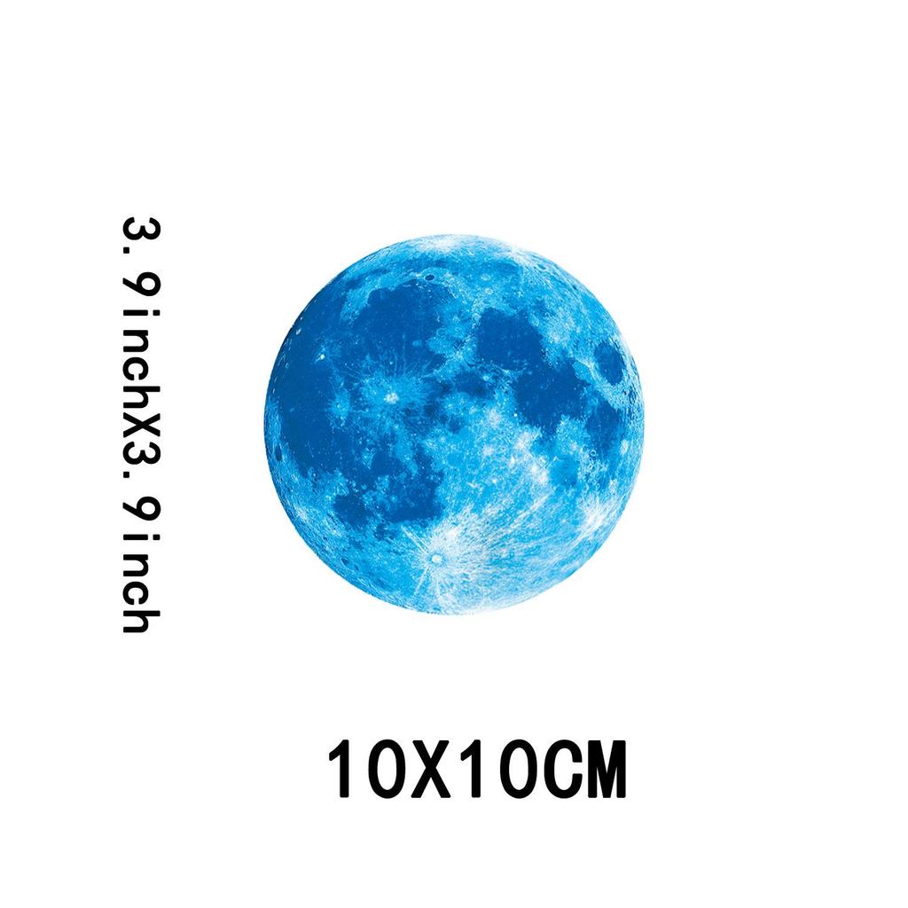 Светящиеся наклейки на стену «Луна и планеты» для детских комнат