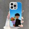 Чехол для телефона Mob P-Psycho 100 для iPhone 17,16,15,14,13,12,11,Pro,XS,Max,Plus,Mini,SE Белый Candy Матовый Ударопрочный Чехол