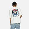 Evisu Свободная толстовка с принтом головы Будды и чайки, с круглым вырезом, с коротким рукавом, мужская толстовка 2ESHTM4WS1052OSCT